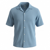 Camp & Co Bahamas solid s/s camp shirt.