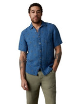 Faherty short sleeve Palma linen shirt in lightweight breathable fabric