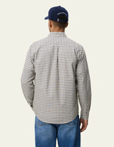 Les Deux Two Tone Mini Check Shirt in a classic two-tone check pattern with button front