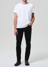 Citizens of Humanity Gage slim straight cashmere denim jeans in Starless black wash.