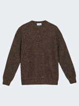 Sand Copenhagen IQ speckled crew sweater.