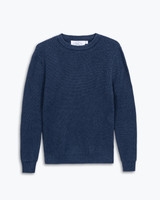Alex Crane Bay ribbed crewneck sweater in 100% cotton.