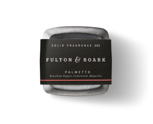 Fulton and Roark Palmetto solid cologne.