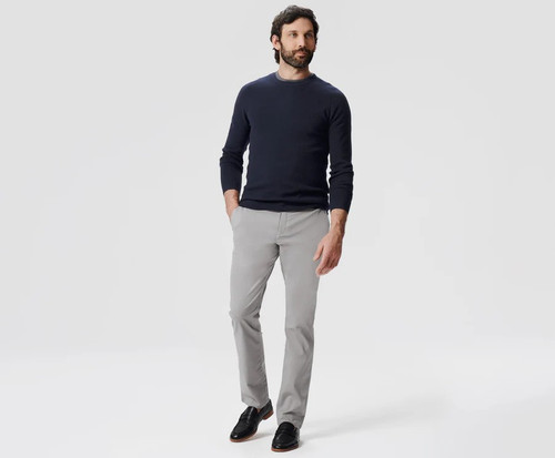 Mack Weldon tech merino crew neck sweater.