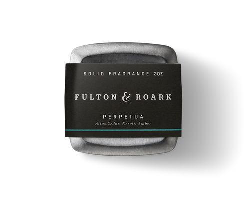 Fulton and Roark Perpetua solid cologne.