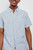 Rails-"Fairfax" short sleeve woven cotton shirt in color tidal wave.  Soft and cool.