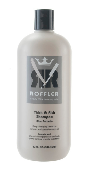 Roffler Thick and Rich Blue Shampoo 32 oz