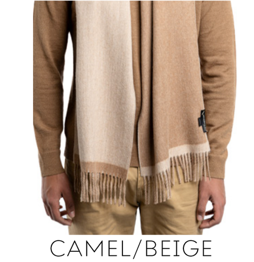 Undyed Double Faced Alpaca Scarf