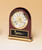 Rosewood Piano-Finish Brass Base Clock with Diamond-Spun Dial