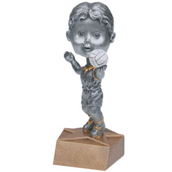 Volleyball Female Bobble Head Resin 6" Tall