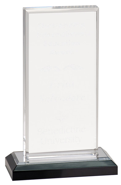 Beveled Impress Clear Acrylic 7" Tall