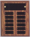 8" x 10" (12 Plate) Walnut Finish Perpetual Plaque