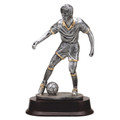 Soccer Pushing Ball Resin Male 9" Tall