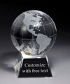 Crystal Globe 4.5" Tall 