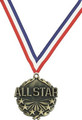 All Star Medal with Red, White & Blue Ribbon