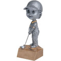 Golf Male Bobble Head Resin 6" Tall