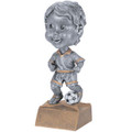 Soccer Male Bobble Head Resin 6" Tall