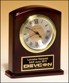 High Gloss Rosewood Finish with Diamond-Spun Dial Clock