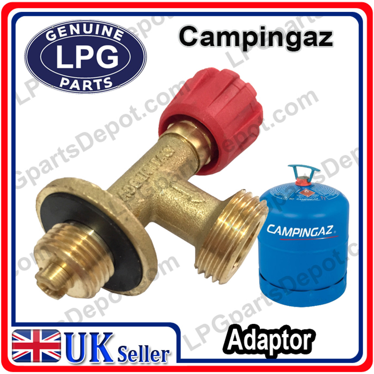 Campingaz butane gas bottle VALVE adaptor with M21.8 Left Hand