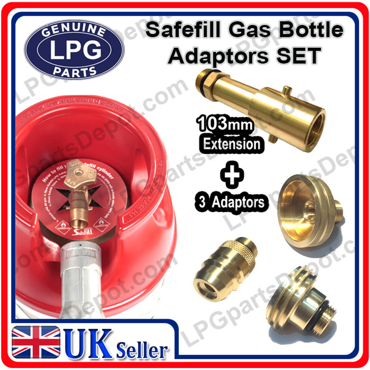 UK BAYONET W21.8 TO ALL OF EUROPE LPG AUTOGAS ADAPTERS - LPG gas