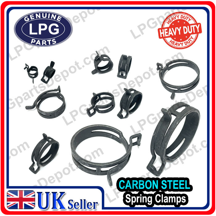 Governale Radiator Clips Size 17:: Spring Hose Clips Self Clamping CARBON STEEL Clamps Radiator ...