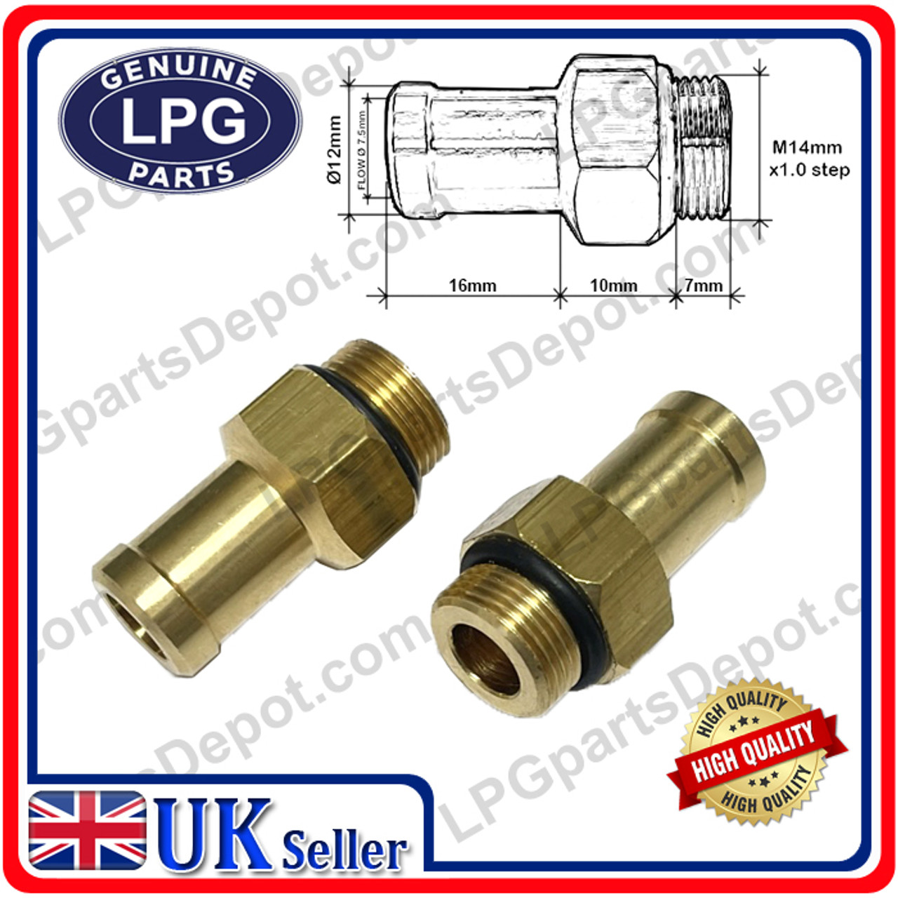 21mm Clip On Gas Adaptor To Butane Pigtail Type 511