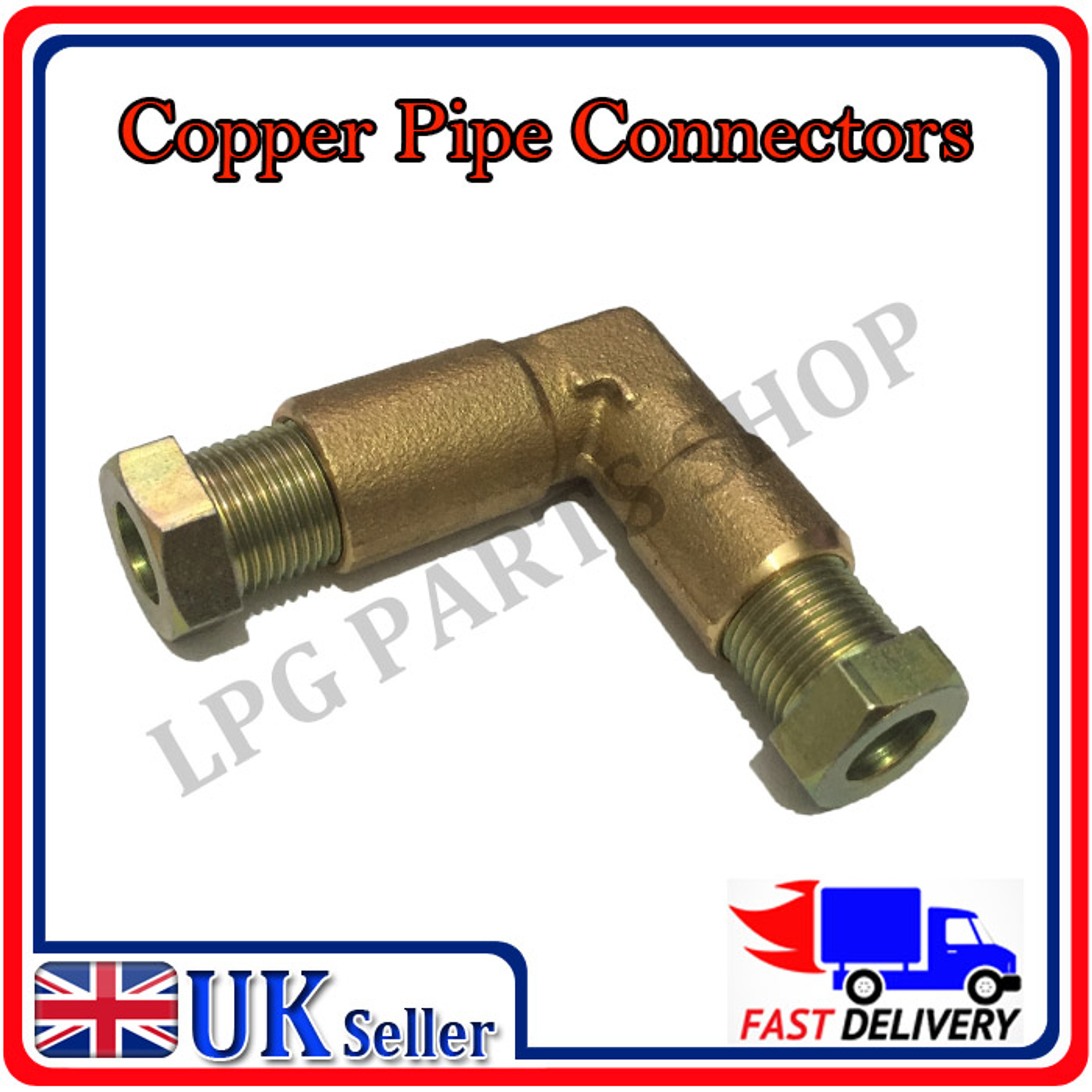 Lpiece 8x8mm Copper pipe COMPRESSION FITTING CONNECTOR TEE GAS COPPER