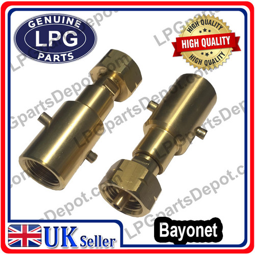 LPG Red Propane gas bottle refilling adapter BAYONET type with M21.8 RH to W21.8LH--Shell