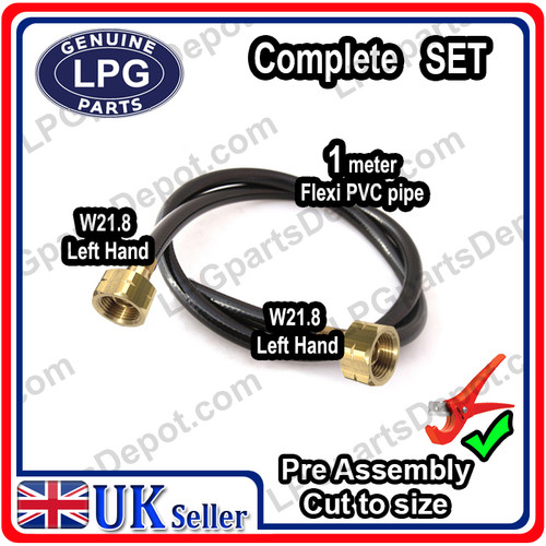 W21.8 x W21.8 LPG BUTANE hose HIGH PRESSURE GAS pipe CUT to Size