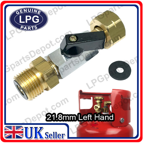 M21.8 x W21.8 Left Hand thread GAS isolator valve regulator