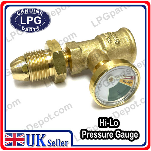 HILO PRESSURE GAUGE LEVEL INDICATOR PROPANE LPG GAS BOTTLE CYLINDER