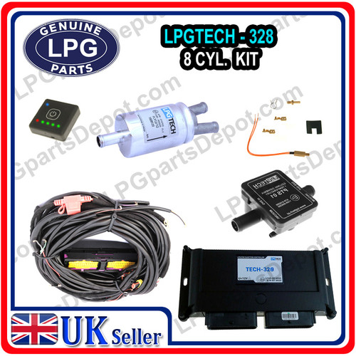 LPGTECH 328 :: 8 CYLINDER LPG CNG Conversion ECU controller V8