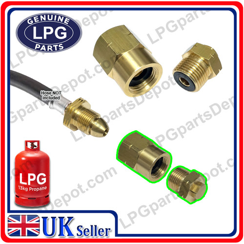 Propane pigtail hose PLUG will fit calor flogas pol hoses