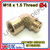 M18 x 1.5mm step x D4 hole BRASS ELBOW Lambda O2 Oxygen Sensor Extender Spacer for Decat & Hydrogen