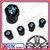 4x Black CAPS for Car Wheel Tyre Valve TPMS Stems Caps Valve Covers For BMW