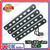 4x FLAT BAR with holes BLACK 150mm x 20mm Perforated Mounting Bracket D8 hole