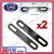 2x FLAT BAR with holes BLACK 150mm x 30mm x D11 hole Perforated Mounting Bracket