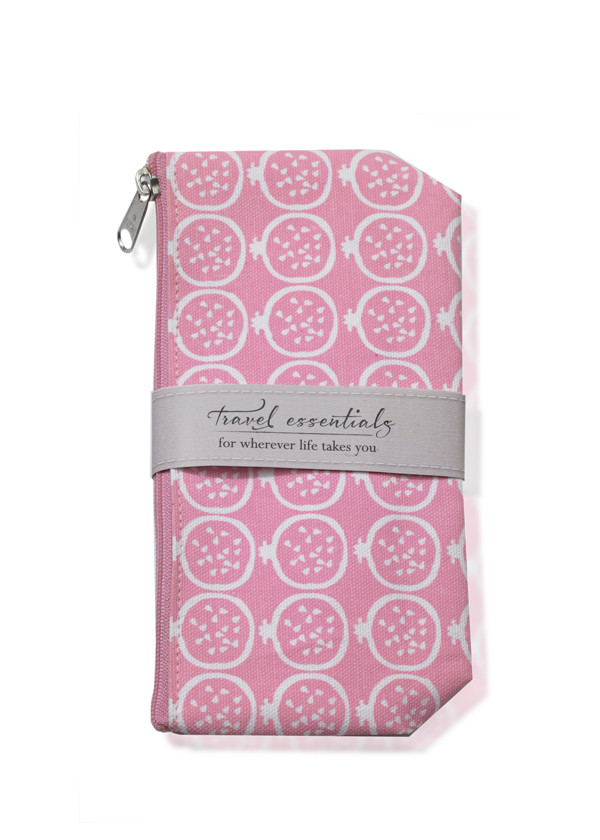 Pomegranate Travel Essentials Bag