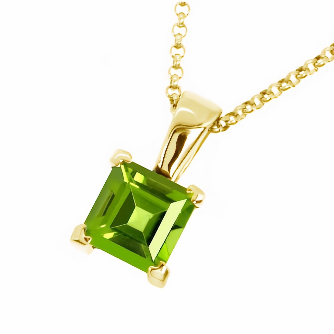 citrine and peridot necklace