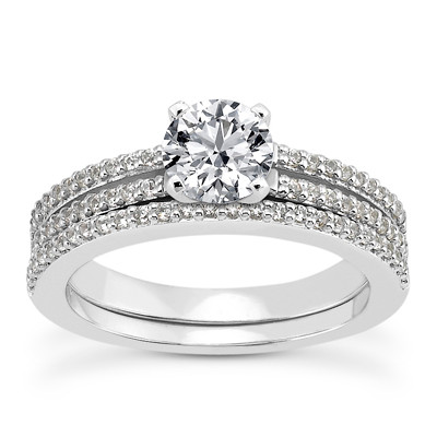 Matching Engagement Ring and Wedding Band Sets