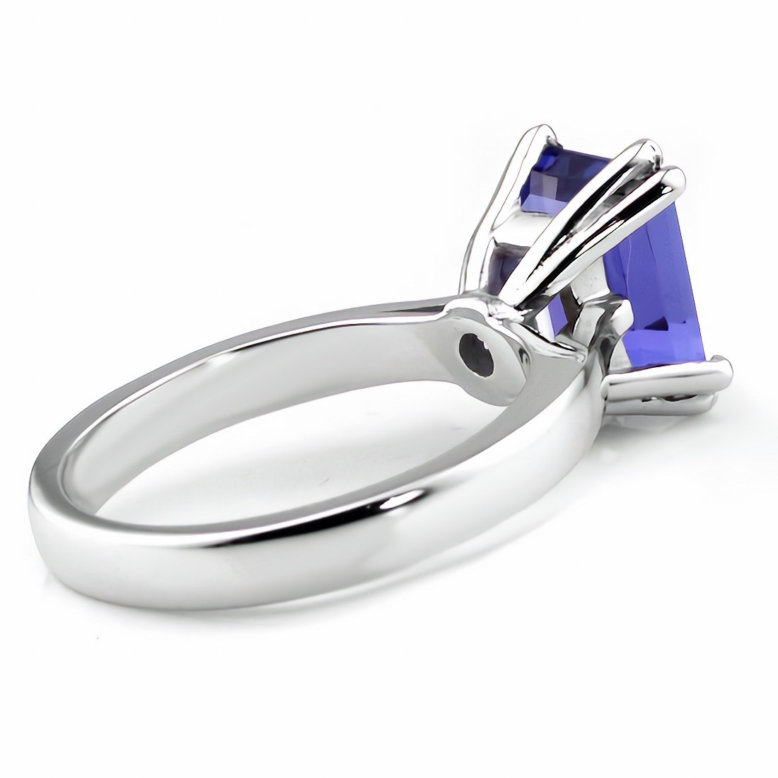 EmeraldCut Tanzanite Engagement Bridal Solitaire Ring