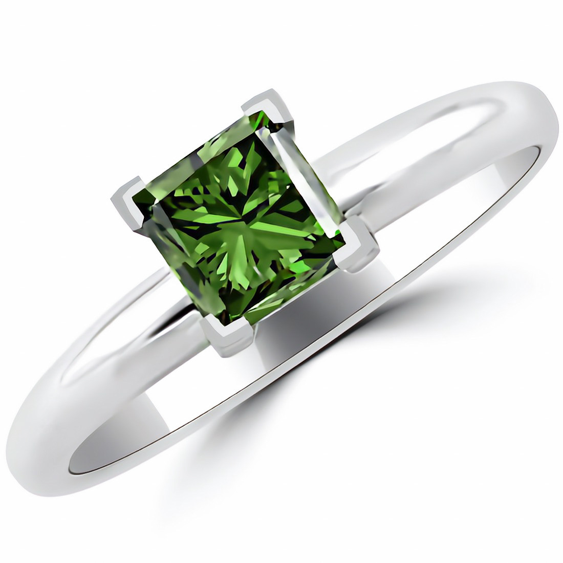 Green Diamond Engagement Rings Wedding Rings & Matching Sets