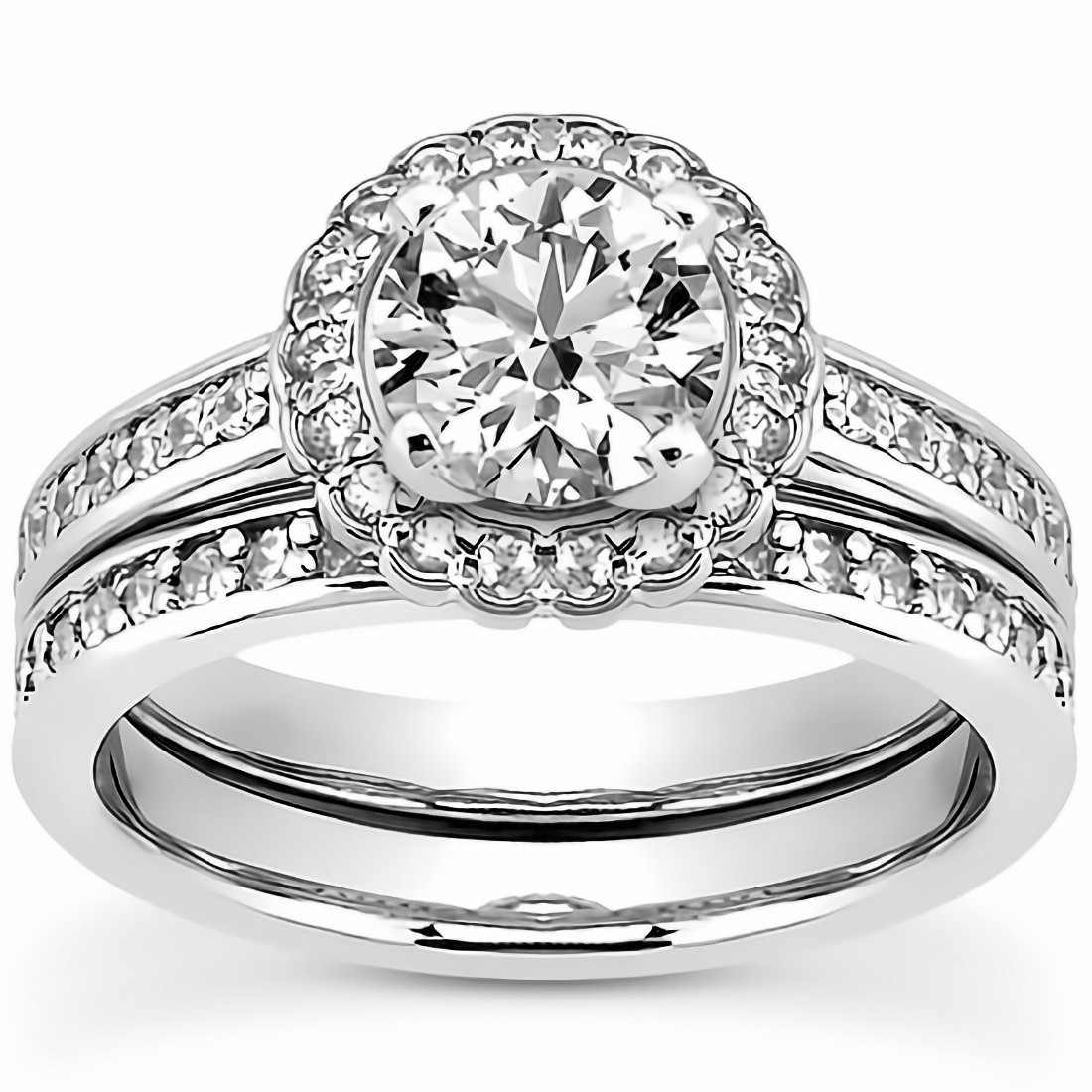 Matching Engagement Ring and Wedding Band Sets