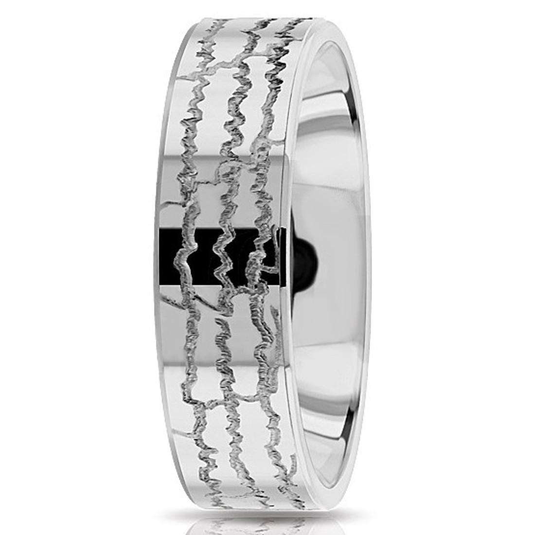 9mm Comfort Fit Sterling Silver Wedding Band Ring