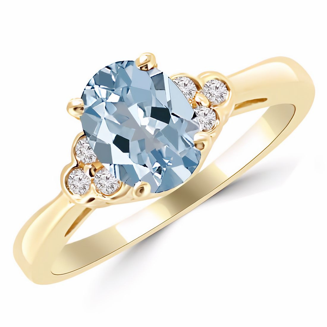 Rose Gold London Blue Topaz Ring | Macintyres of Edinburgh