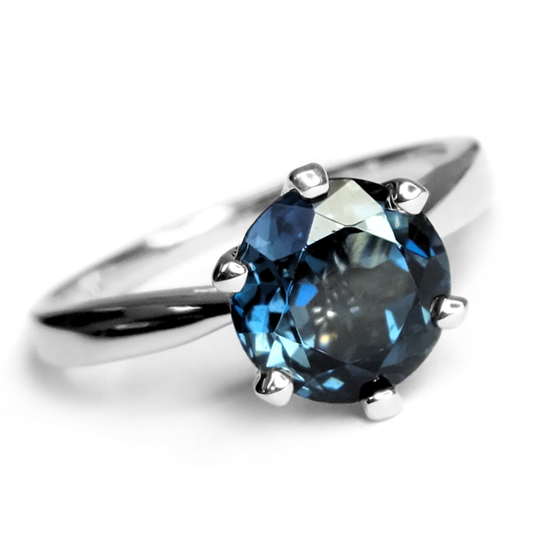 12.00 Carat London Blue Topaz and .40 ct. t.w. Diamond Ring in 14kt White  Gold | eBay