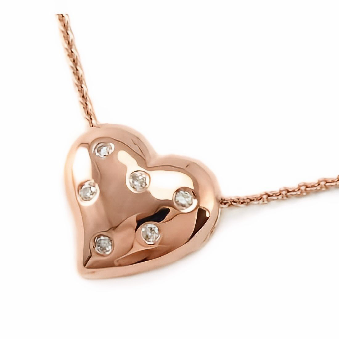 SHOP COLLECTION - 14K Gold Heart Diamond Necklaces - Jewel Box Morgan Hill