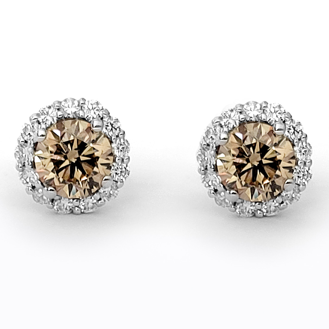 Heart Shaped Diamond Look Studs  Sanvi Jewels