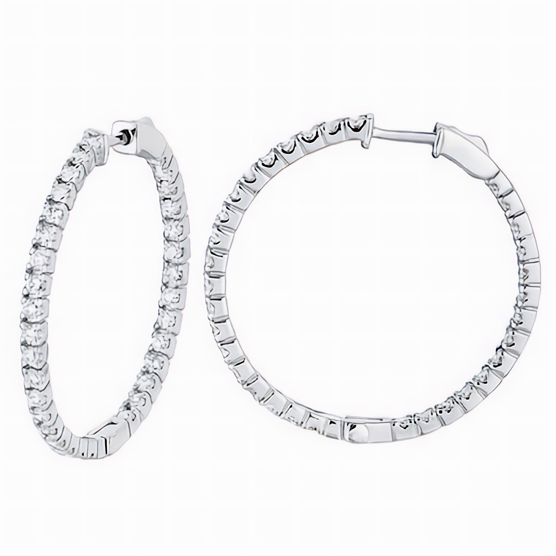 Marquis Style Inside Out Diamond Hoop Earrings – Bella's Fine Jewelers