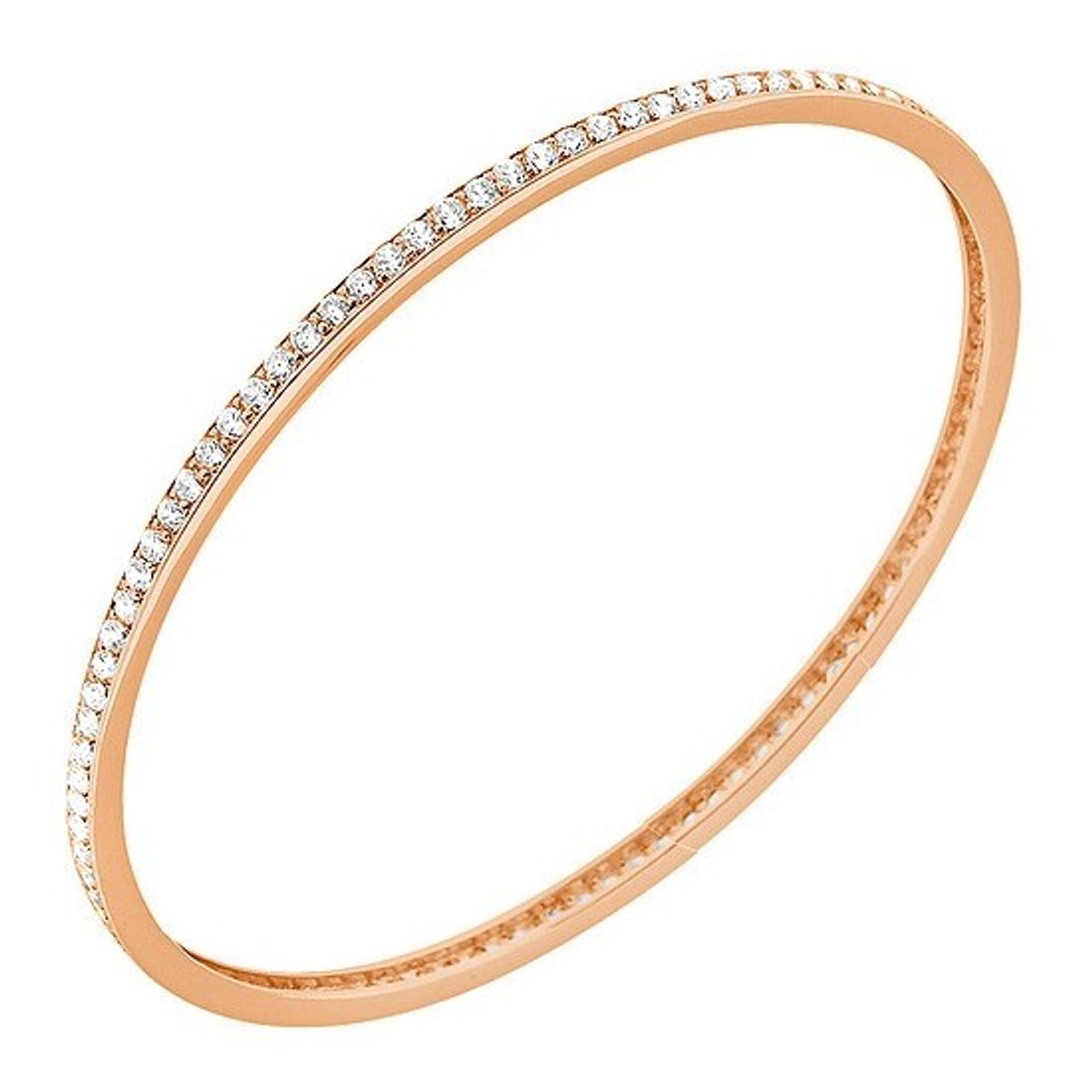 3ct Diamond Eternity Bangle Slide Pink Bracelet